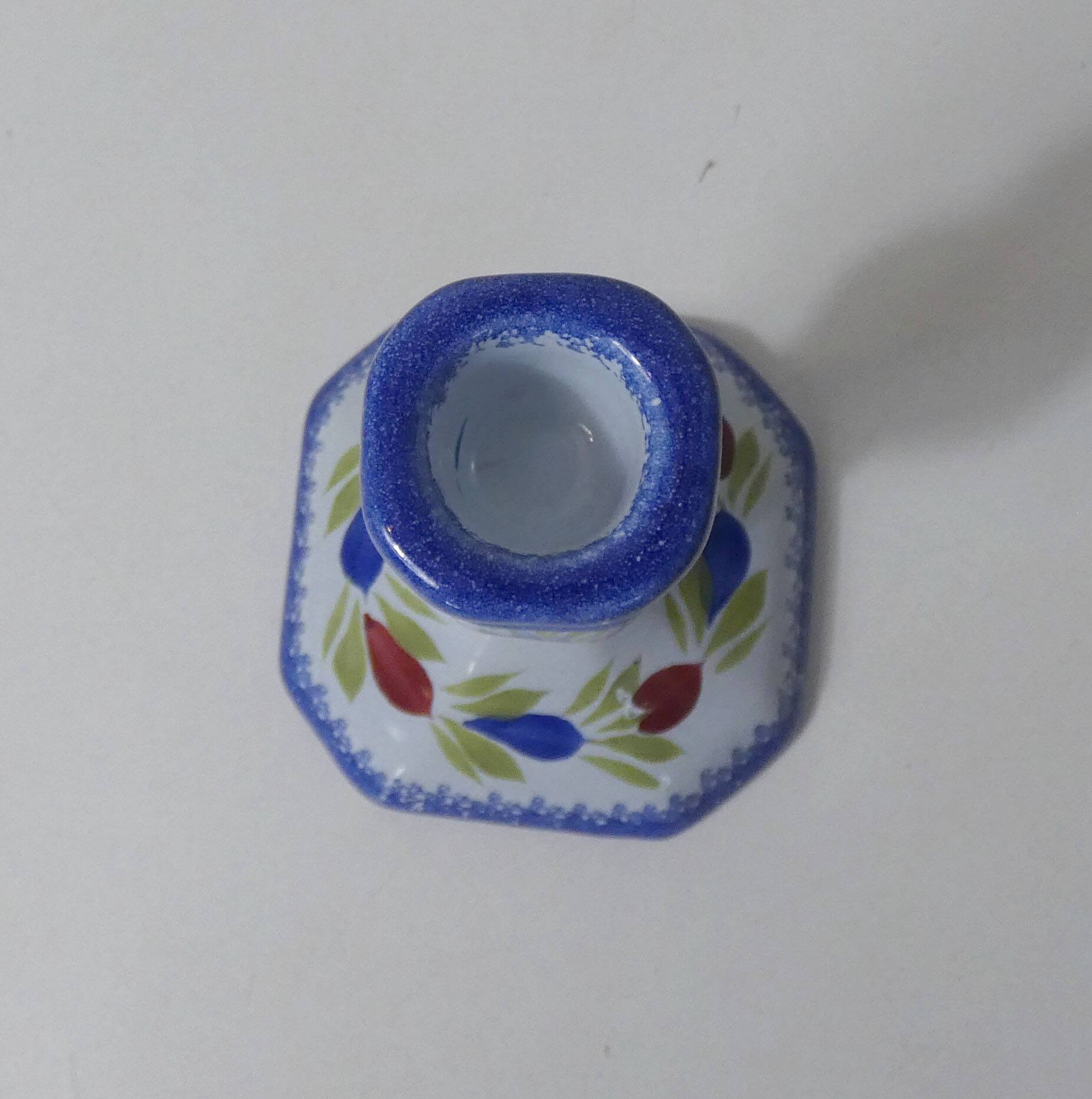 Henriot Quimper earthenware candlestick