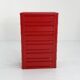 Red cabinet model “4964” by Olaf Von Bohr for Kartell, 1970