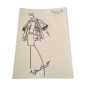 Christian Dior: pretty fashion illustration press collection spring - summer 1985