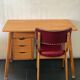 Bruynzeel Pine Wood Desk and Vintage Chair