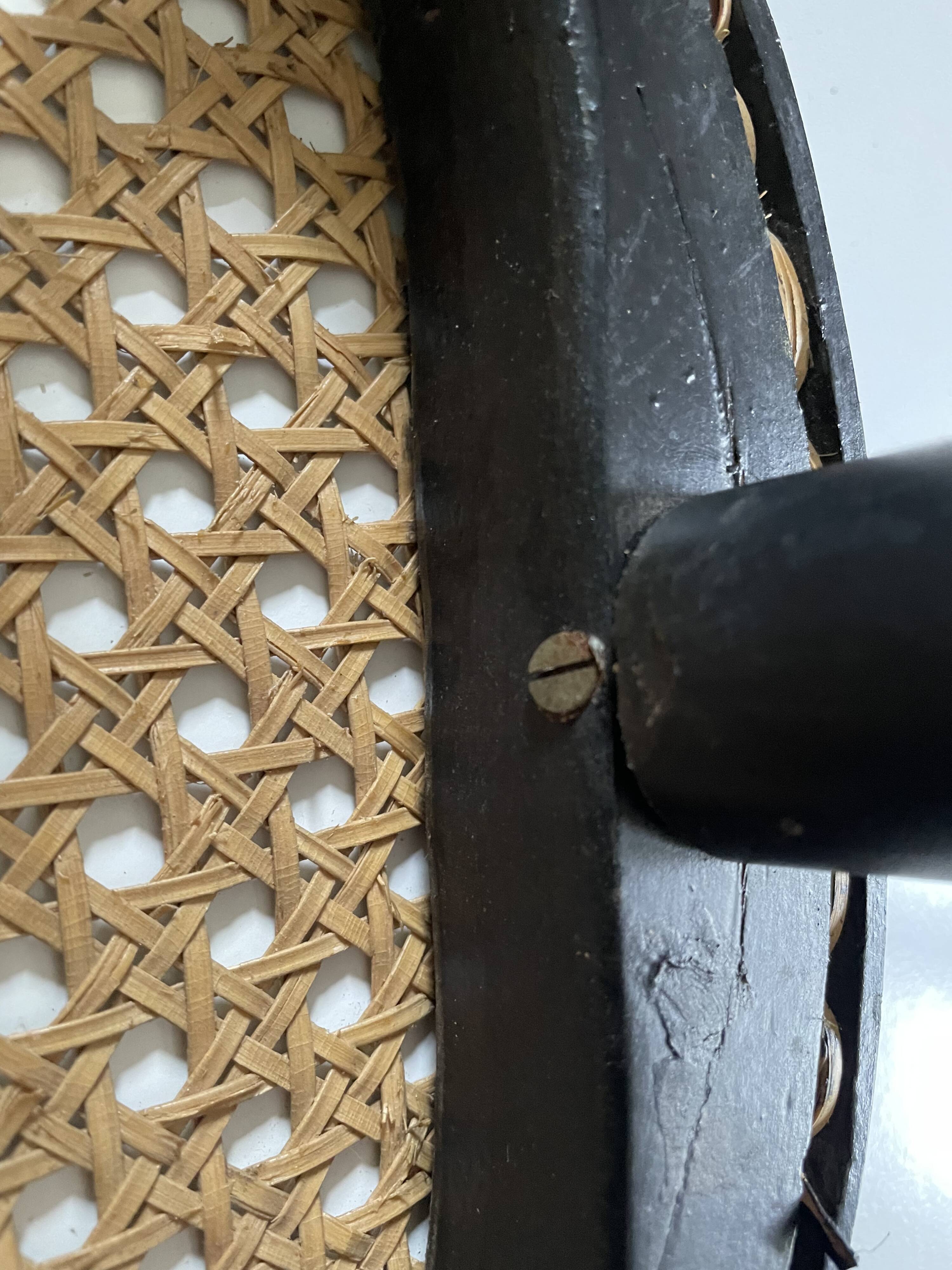 Vintage caned bar stools