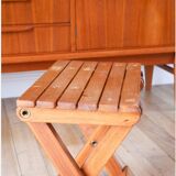 Small folding wooden stool, 1970