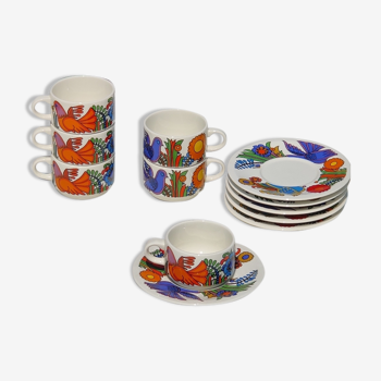 Lot de 6 tasses à café avec soucoupe de Villeroy et Boch