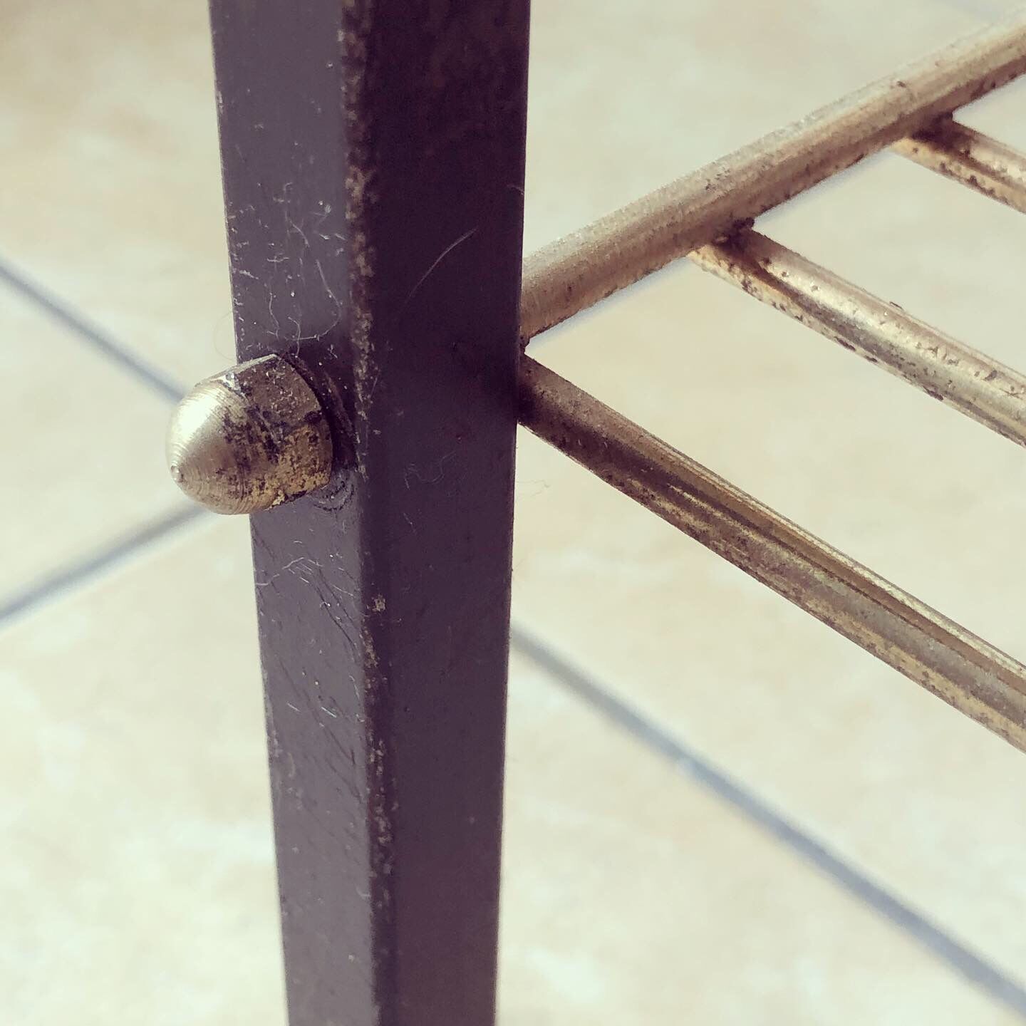 Vinyl dessert in formica and metal, 1970s