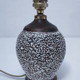 Art deco contorted ceramic lamp base in the Louis Dage Jean Besnard style from the 1930s