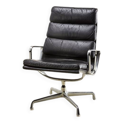 Fauteuil lounge Charles & Ray Eames EA216 Soft Pad pour Herman Miller 1969
