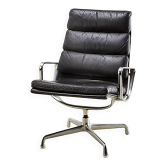 Fauteuil lounge Charles & Ray Eames EA216 Soft Pad pour Herman Miller 1969