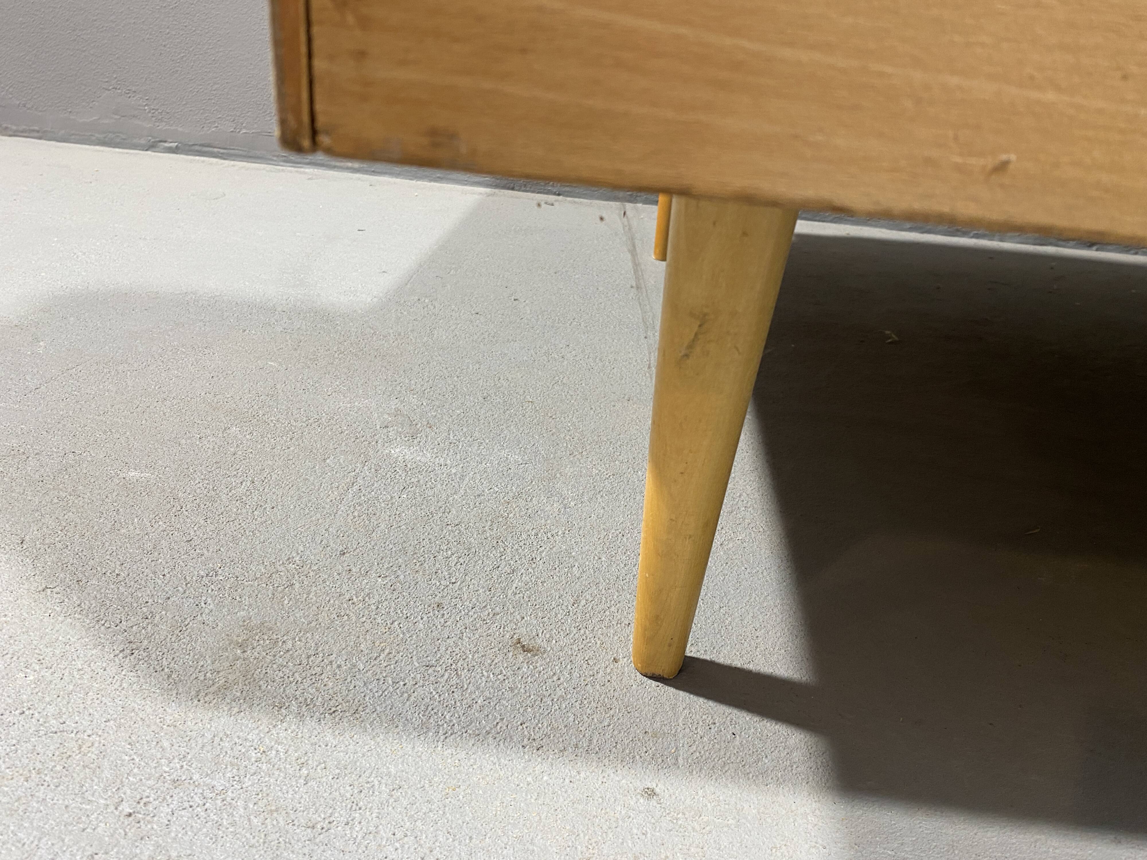 Mid-century folding sofa bed by Drevotvar, 1970s, Czechoslovakia