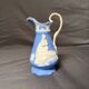 Victorian Porcelain Cruche Pitcher Vase Ewer Sam Alcock Woman Girl