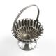 Art Nouveau sugar bowl, pewter or silver-plated metal, Sweden, early 20th century