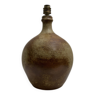 Pied de lampe boule en gres pyrite style La borne Tiffoche Deblander
