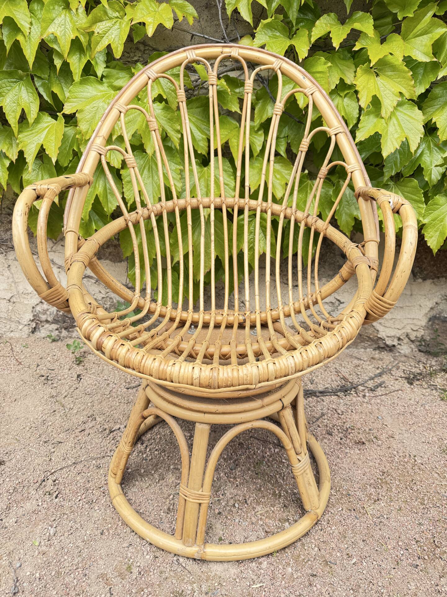 1960s Rattan Egg Chairs from France