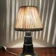 1930s Art Deco lamp in chrome with recycled cotton shade