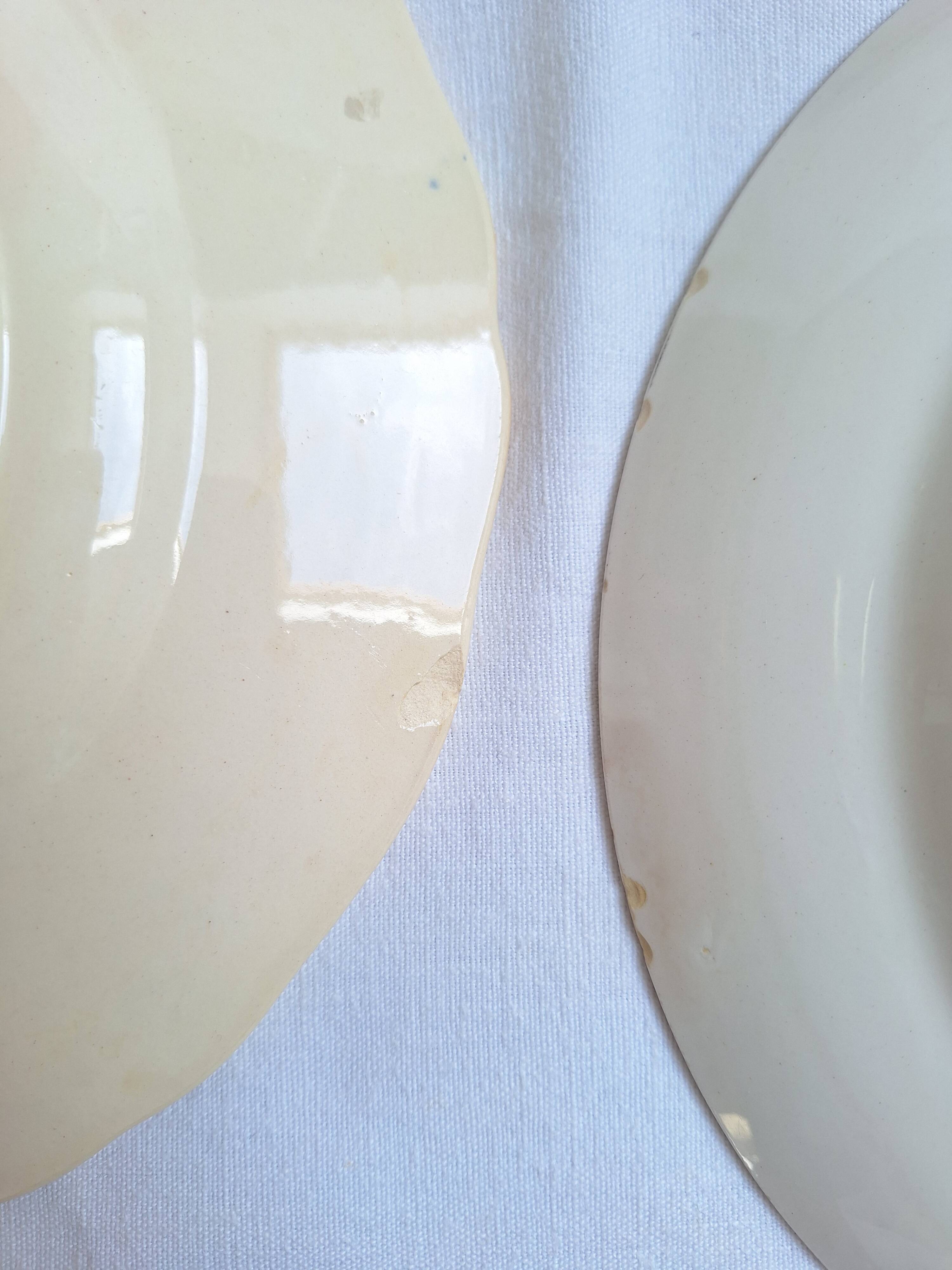 Henriot flat plates, Céranord, Sarreguemines Digoin