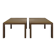 Pair of glossy brown lacquered side tables