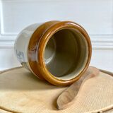 English two-tone stoneware pot