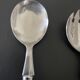 Salad servers with bamboo handles