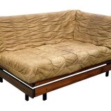 Mid-Century Cognac Leather Lounge Sofa small model