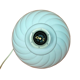 Spiral lamp foot - White glazed ceramic 70's