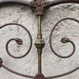 Wrought iron headboard