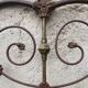 Wrought iron headboard
