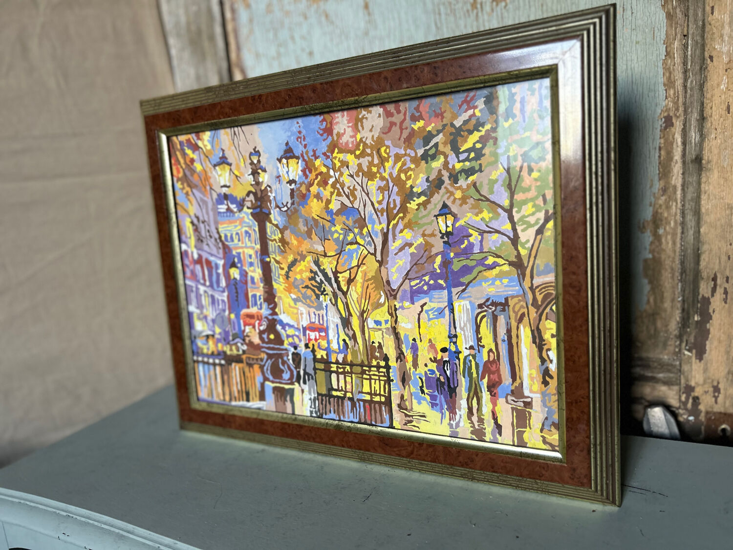 Vintage painting of Paris's grand avenues.