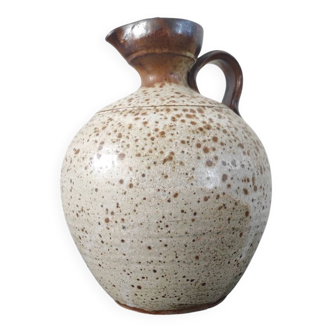Pyrite stoneware pitcher attributed to Jean-Pierre Prud'homme