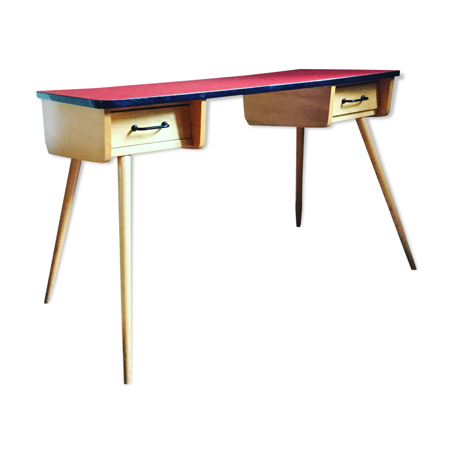 Vintage compass feet desk