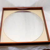Vintage mahogany mirror 1970s 65x65cm