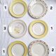 Vintage yellow soup plates from Moulin des Loups, Gien, Sarreguemines
