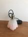 Vintage Frosted Glass Globe Pendant Light Pink Flower Electrical System New