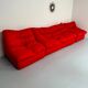Living room sofa and 2 armchairs French design Steiner 70s vintage fabric