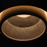 Ceiling lamp indus 2 large spots with a lampshade reflector aluminum