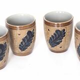 Lot de 4 gobelets en grès