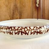 Rice dish with snowy landscape decoration 1830 Japan