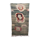 Moroccan Berber carpet Kilim Boucherouite 2.58x1.41m