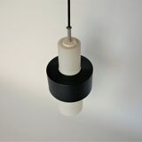Scandinavian hanging opaline and black metal