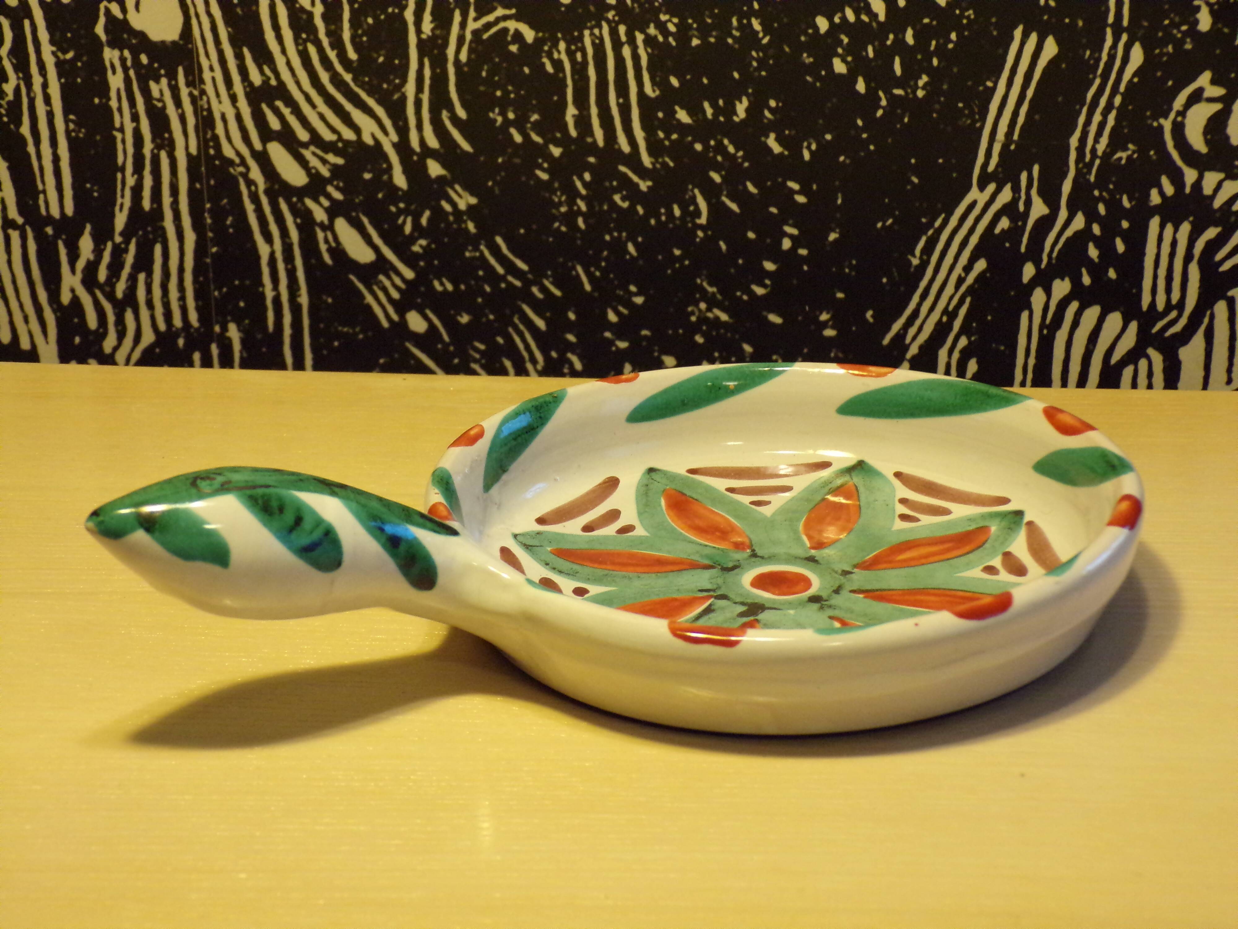 Ceramic fondue pot by Antoine Fazio Vallauris