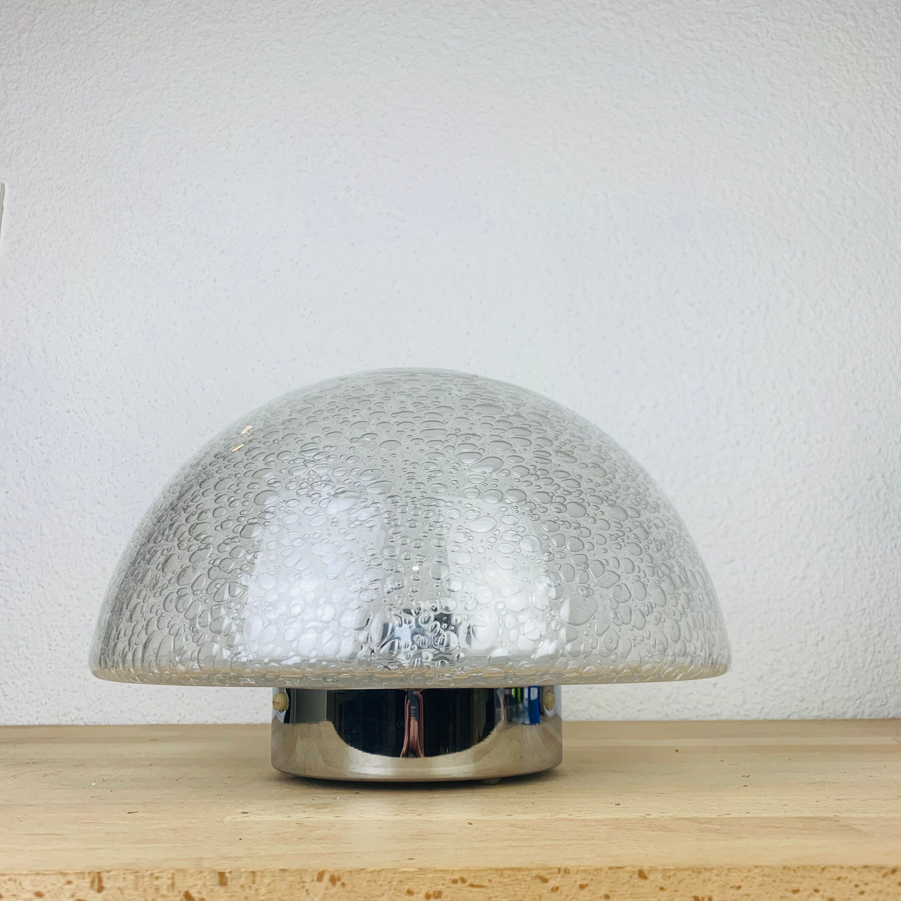 Wall lamp globe Keuco bubble glass space age 70s