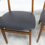 Set of 4 Farstrup Mobler chairs model 210 Danish Scandinavian 1960