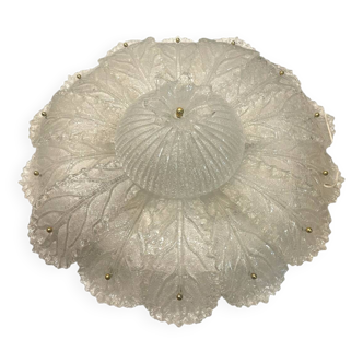 Plafonnier extra large en verre de Murano par Bucintoro Glass, années 1970