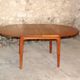 Scandinavian vintage teak dining table with 2 extension cords hidden by Svend Aage Madsen for Knudsen - Son, Denmark