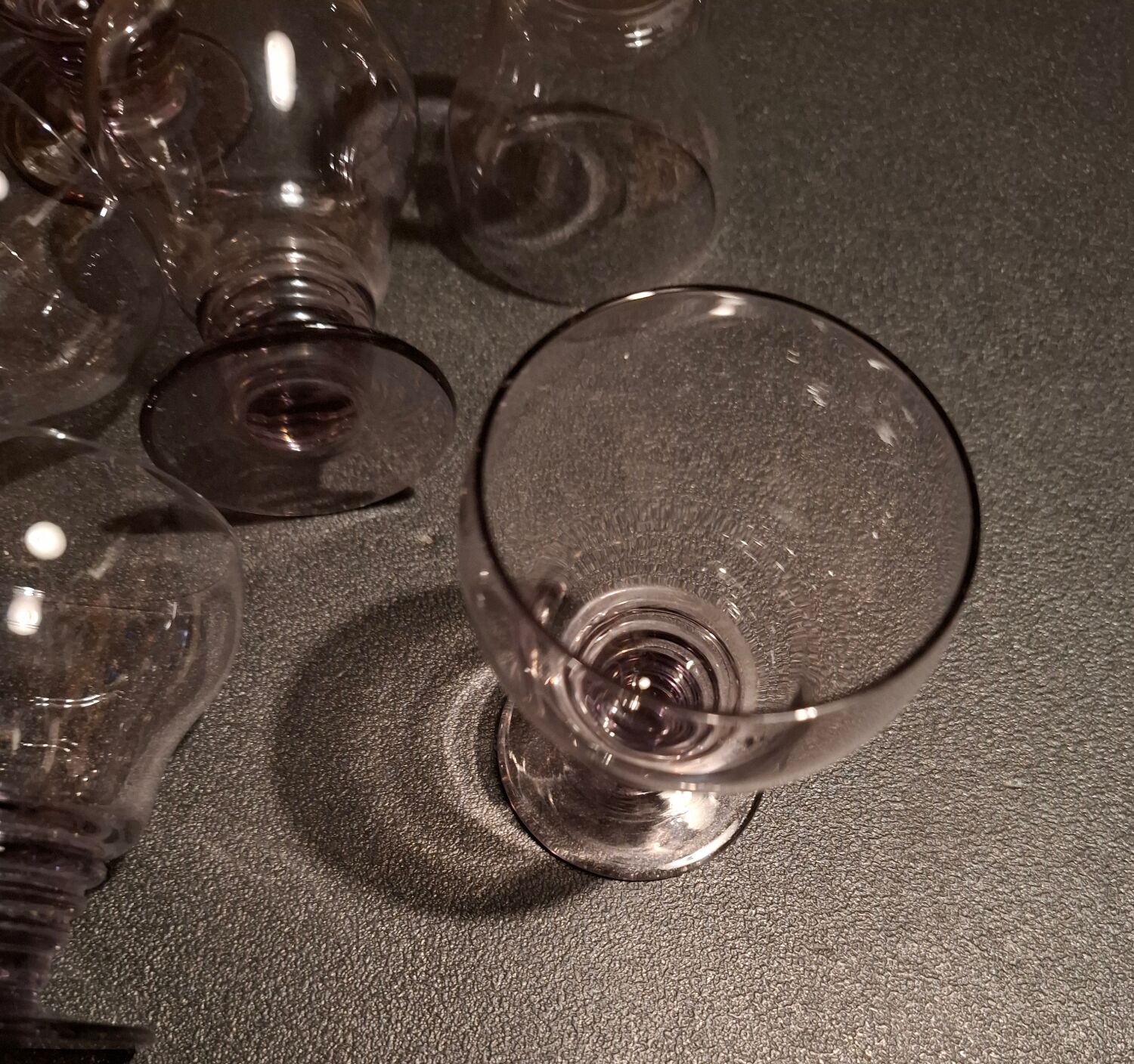 Set of 6 Art Deco aperitif glasses