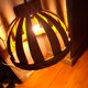 Scandinavian wooden slat suspension