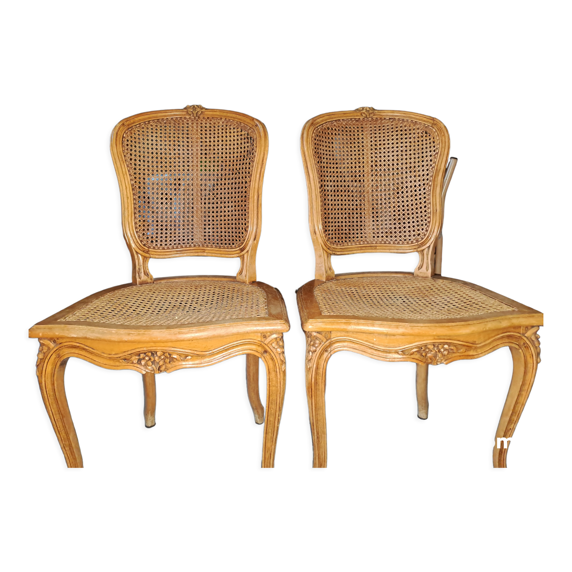 Vintage French wooden chairs