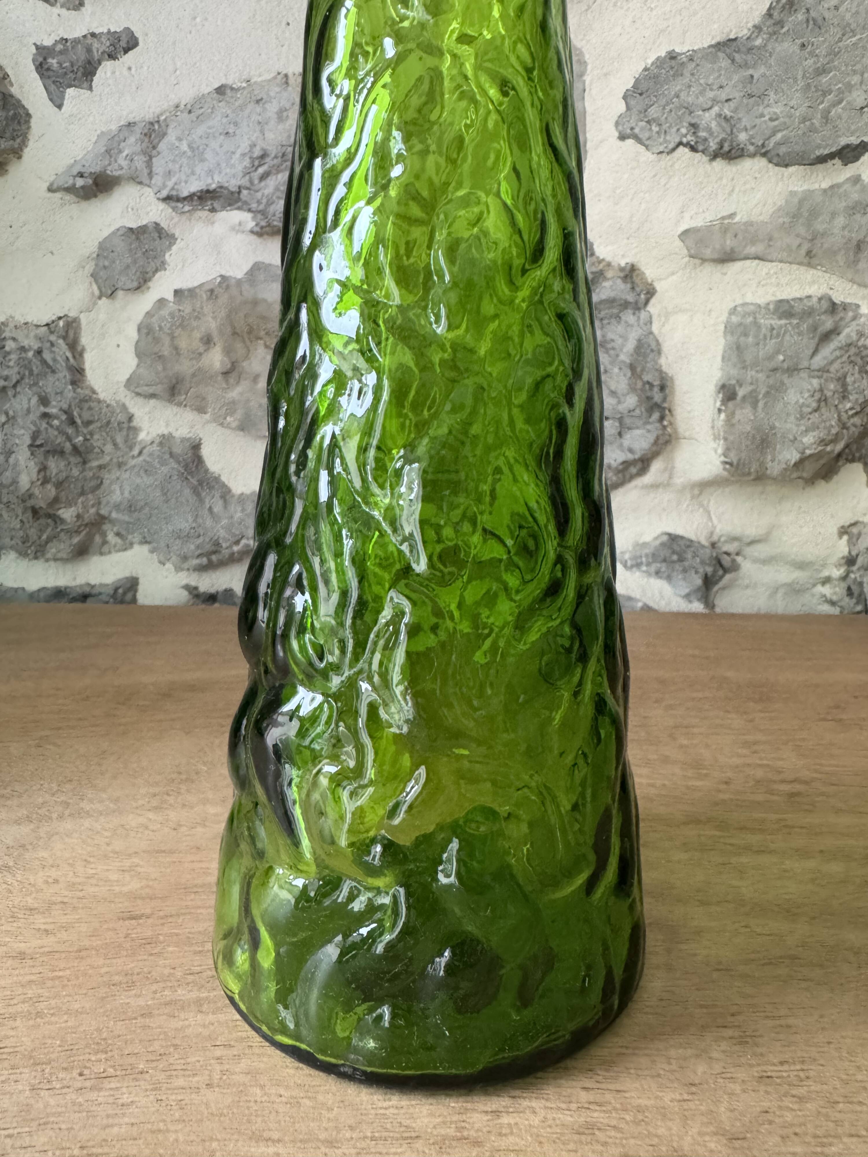 Antique decorative glass carafe