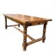 Large farmhouse table made of solid wood