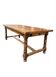 Large farmhouse table made of solid wood