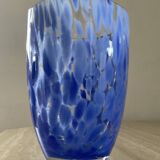 Vintage vase in speckled glass paste