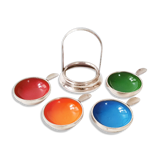 Set of 4 vintage ashtrays 1960